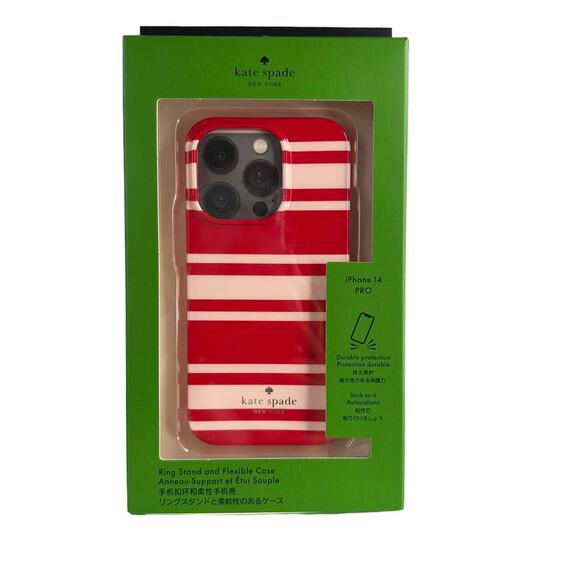 Kate Spade Sailing Stripe iPhone 14 Pro Case - Picture 1 of 7